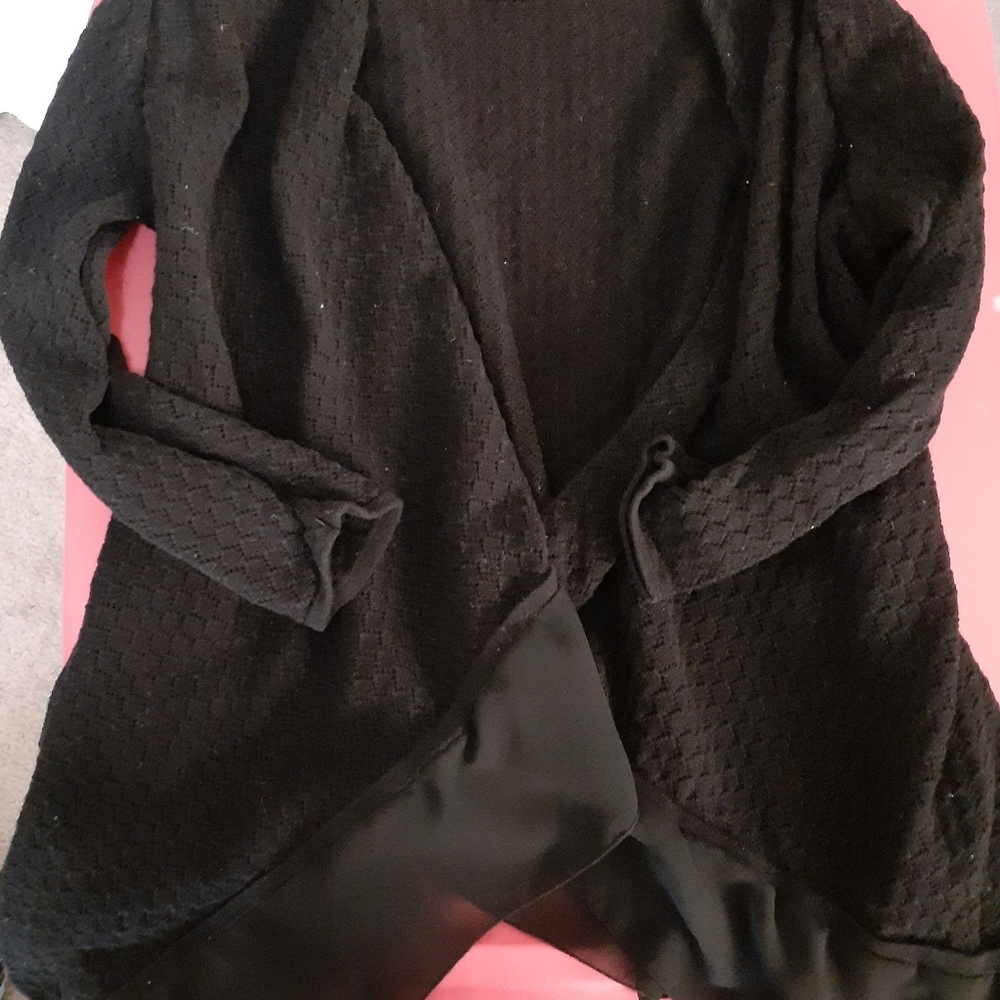 Black cardigan